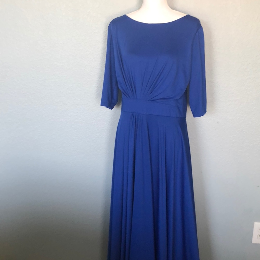Royal blue gown